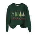 thumbnail image 4 of Green Oversized Sweatshirts for Women's Christmas Simple And Fashionable Hooded Sweatshirt Fall Trendy Outfits Christmas, 4 of 4