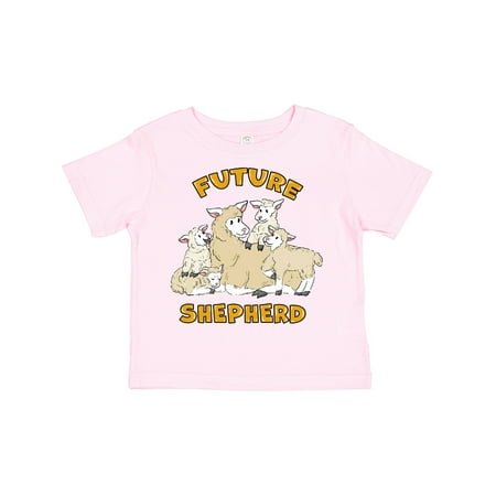 

Inktastic Future Shepherd with Cute Sheep Family Gift Toddler Boy or Toddler Girl T-Shirt