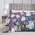thumbnail image 5 of Hello Kitty Blanket, Super Soft Throw Blanket, Cozy Flannel Blankets For Boys Girls, Warm Blankets For Couch Sofa Bed, 80"X60", 5 of 9