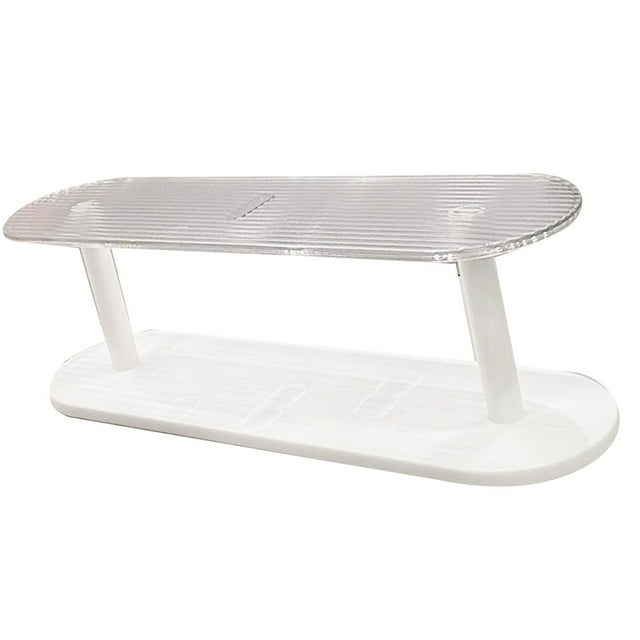 Figure Display Stand,Figure Display Rack White Figurine Holder Stand Perfume Rack User-Friendly Design