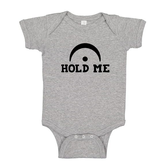 Hold Me Fermata Baby Bodysuit One Piece NB Athletic Heather