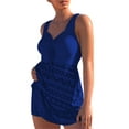 thumbnail image 3 of Liacowi Plus Size Tankini Swimsuit for Women Lace Tummy Control Bathing Suit Sleeveless Push-up Tops High Waist Shorts, 3 of 5