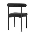thumbnail image 6 of Shannon Dining Chair with Matte Black Iron and Black Fabric - Set of 2, 6 of 12