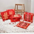thumbnail image 4 of Seat Cushion Washable Tassel Design Chinese Style EmbroideRed Pain Relief Bay Window Cushion Photo Props Pink Satin, 4 of 6