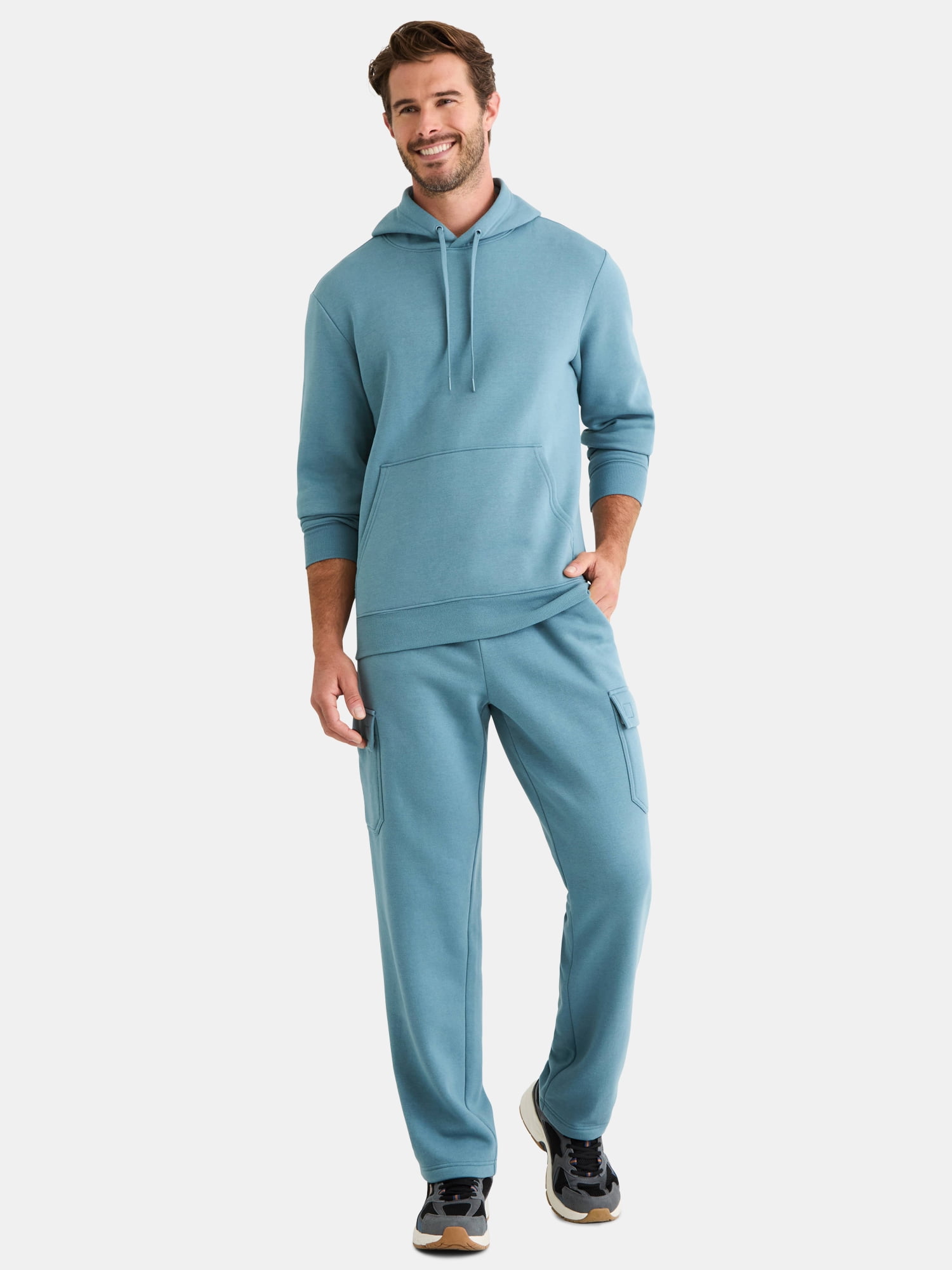 Athletic Works Men's & Big & Tall Men's Fleece Hoodie Sweatshirt, Sizes XS-4XLT