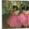 thumbnail image 1 of ARTCANVAS Dancers in Pink 1876 Canvas Art Print by Edgar Degas - Size: 12" x 12" (0.75" Deep), 1 of 9