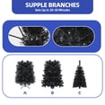 thumbnail image 3 of ModFusion 6 Ft Pre-Lit Artificial Slim Pencil Christmas Tree, 700 Branch Tips, 200 Lights, 3 of 9
