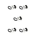 thumbnail image 3 of Sonducket Lazos para el cabello Alta elasticidad Estilo simple Media luna Anillo de cola de caballo ajustable Superficie lisa Bandas para el Plata 5Conjunto, 3 of 6