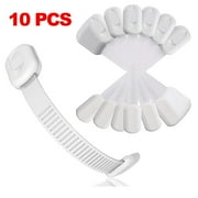 10 PCS Baby Proofing Cabinet Strap Locks Child Safety Cabinet Proofing Baby Locks Baby Safety Locks for Cabinet Drawer Door Baby Cabinet Safety White
