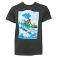 thumbnail image 1 of Aquaman Shark Surfing Men's T-Shirt-3XLarge, 1 of 1