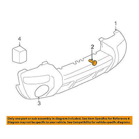 - Jeep CHRYSLER OEM Liberty Front Bumper-Cover Retainer Clip or Bracket 6506008AA