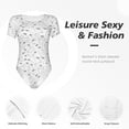 thumbnail image 4 of Balery Airplane Body de cuello redondo de manga corta para mujer Tops de manga corta Tops básicos-Medium, 4 of 7