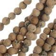 thumbnail image 1 of Gemstone Beads, Leopard Jasper, Round 4mm, 15.5 Inch Strand, Matte Brown, 1 of 2
