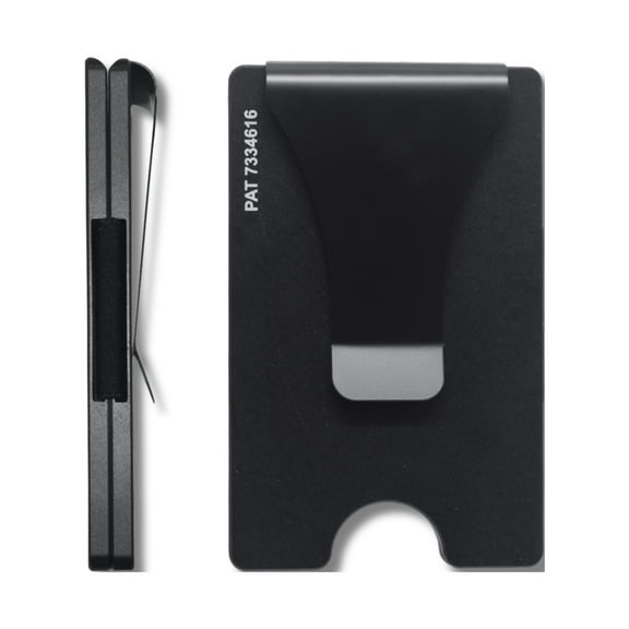 Storus Smart Wallet Premium Card Holder Money Clip Slim Minimalist RFID Blocking Front Pocket Wallet for Men, Father's Day, Groomsmen, Graduate, Gift - Black