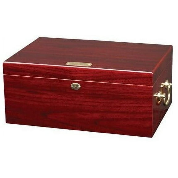 "LE MONDE" Highgloss Cherry Desktop Humidor for 100 Cigars