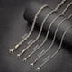 thumbnail image 2 of 18k Real Gold Plated Rope Chain 2.5mm Stainless Steel Twist Chain Necklace for Men Women 20 Inches, 2 of 4