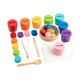 thumbnail image 1 of Bolas de arcoíris en vasos: juguete de clasificación por colores para niños de 3 años o más. Ejercicios educativos. Juego de clasificación de madera, 1 of 9