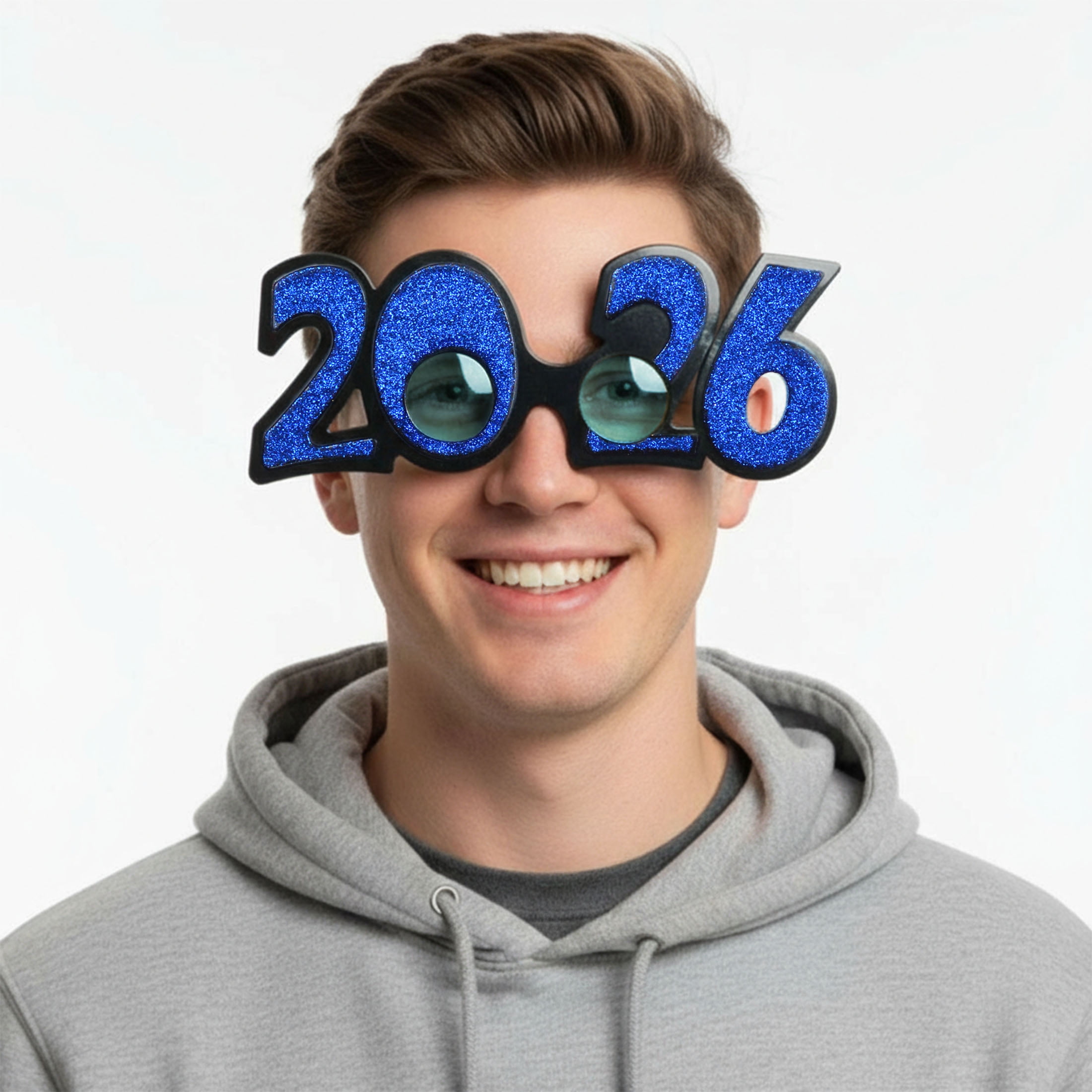 Verres en plastique bleus pour le Nouvel An, 1 pièce, décorations festives, une façon élégante de célébrer, adulte