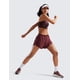 thumbnail image 3 of Shorts CRZ YOGA de Cintura Alta con Corte en V y Secado Rápido Merlot M, 3 of 5