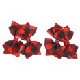 thumbnail image 2 of 4 Uds. Pinzas para el pelo con lazo, pinzas para el pelo con lazos pequeños, accesorios para el cabello para mujer, pinzas para el pelo bonitas, pinzas para el pelo a cuadros, 2 of 5