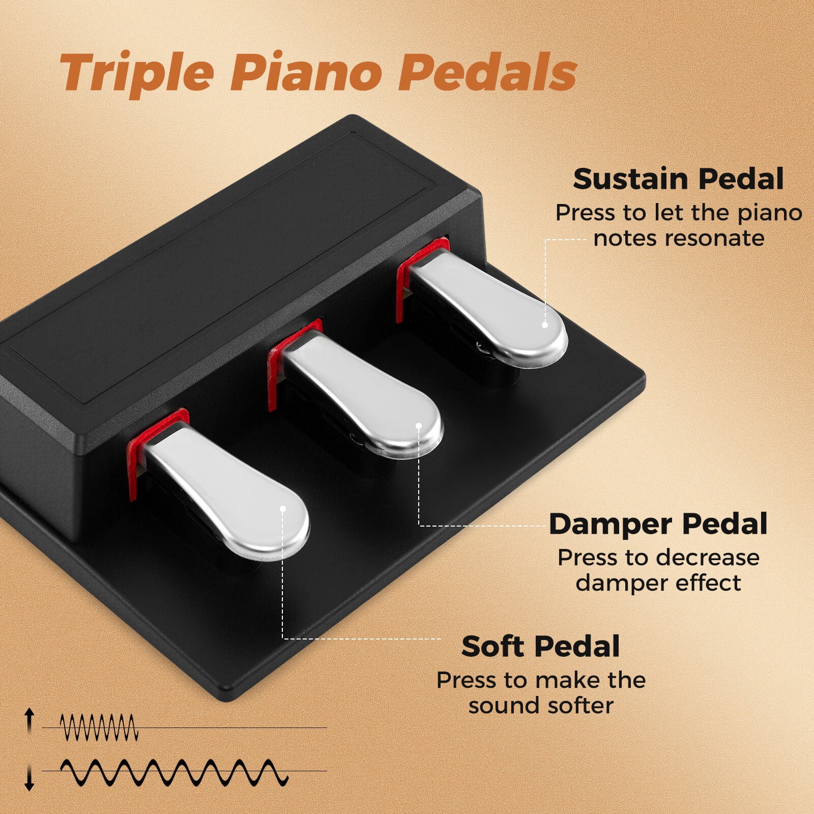Costway 88-Key Keyboard Piano Set with Adjustable Stand & 2 Keyboard Mode 2 Speakers Black