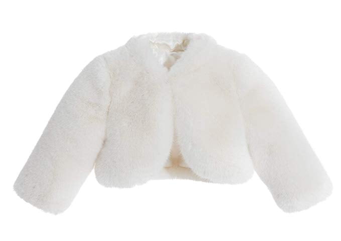 Ivory Faux Fur Capes Junior Flower Girl 