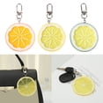 thumbnail image 2 of Lemon Slices Chain Resin Fruit Model Funny Keyring Simulated Fruits Keychain Pendant Bag Charm Stylish Jewelry, 2 of 13
