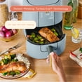 thumbnail image 3 of Beautiful 3 Qt Air Fryer with TurboCrisp Technology, EverGood Ceramic Nonstick Coating, Cornflower Blue by Drew Barrymore, 3 of 13