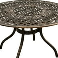 thumbnail image 3 of Ornate Outdoor Elegant Aluminum 48-in Round Patio Dining Table, 3 of 5