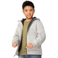 thumbnail image 2 of Free Country Boys' Mountain Fleece Hoodie Jacket Pumice S, 2 of 3