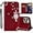 Red, variant on Wallet Case for iPhone 16 Pro 6.3" with Card Slot Holder Kickstand, Glitter Bling Diamond Rhinestone Owl PU Leather Flip Folio Cover with Wrist Strap for Apple iPhone 16 Pro MTY-Gold
