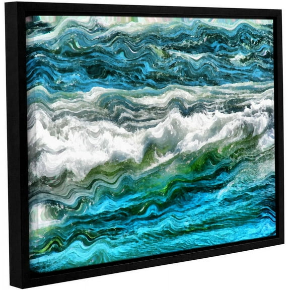 ArtWall Kevin Calkins "Cresting Waves 3.0" Gallery-Wrapped Floater-Framed Canvas