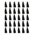 thumbnail image 1 of MasteelfCA 30 Pcs 3CM Tassel Pendants with Ring DIY Accessory Cotton Ropes Chinese Style Jewelry Making Accessories for Book Marker Clothes - #2 (Black), 1 of 7