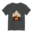 thumbnail image 5 of xaweyi Halloween T Shirt for Kids Girls Cute Ghost with Bow Graphic Short Sleeve Crew Neck,Sizes 10-11 Years, 5 of 5