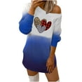thumbnail image 2 of Qiopertar Robe Décontractée Imprimée Tournesol à Manches Longues pour Femmes, Épaules Dénudées, Saint-Valentin, Automne, Liquidation à Moins de 5$, Offres d'Accès Anticipé, 2 of 5