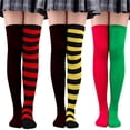 thumbnail image 2 of Medias de diferentes colores sobre la rodilla Calcetines largos Calcetines para niñas Calcetines para estudiantes, 2 of 5
