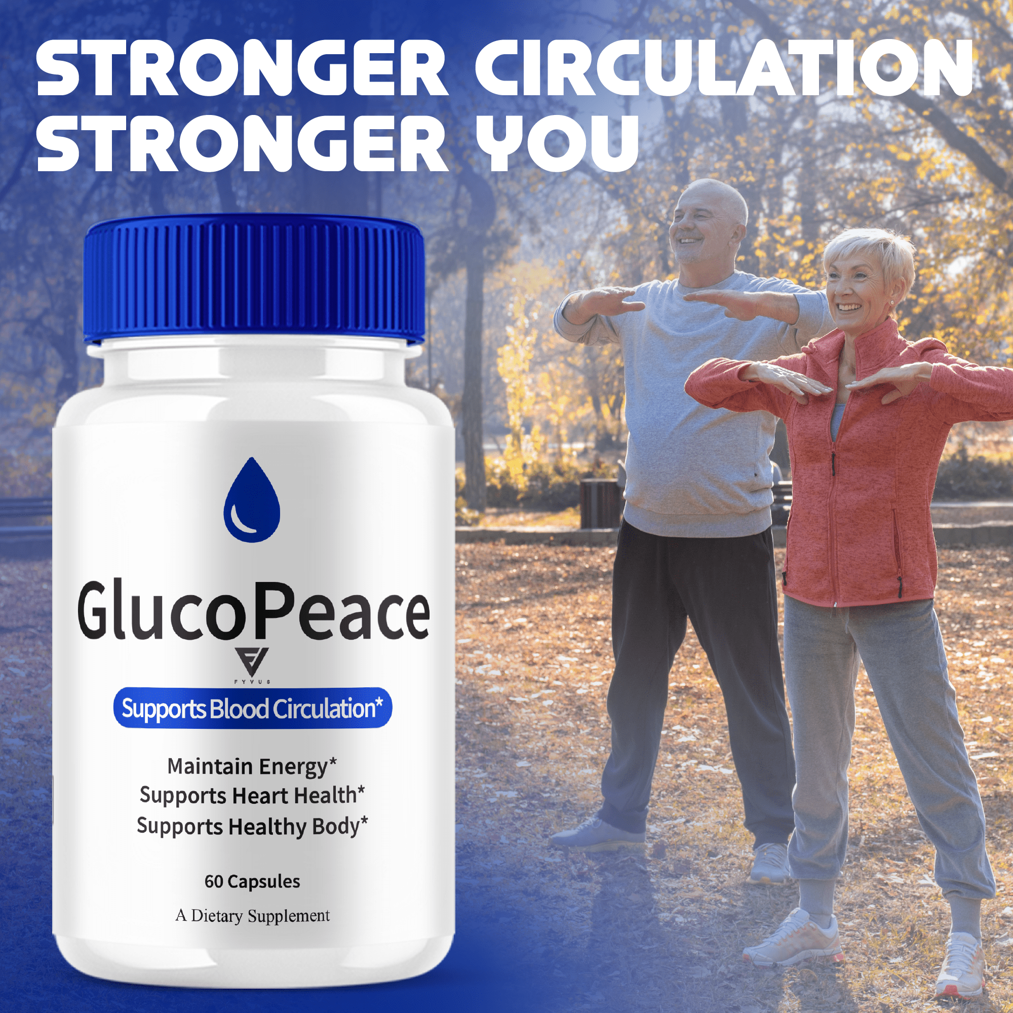 (5 Pack) Gluco Peace Advanced Glycogen Capsules, GlucoPeace Maximum Strength Glyco Formula Pills (300 Capsules)