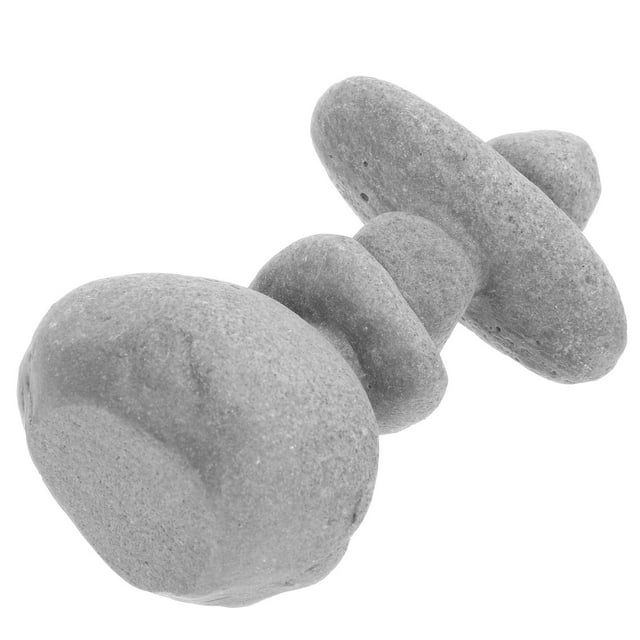 OULII Lot de 1 Ornement Rocher Gris Sculpture de Jardin Décoration de Jardin Extérieur
