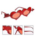 thumbnail image 3 of 2pcs Valentine Heart Sunglasses Chic Safe Valentine Valentine Party Supplies Valentine Party Photo Prop A, 3 of 3