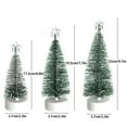 thumbnail image 3 of Miniature LED Christmas Tree Lights Set with 4-Color String Lights - Realistic Snow-Covered Cedar for DIY Holiday Decor, Train Scenes & Festive Gifts, 3 of 9