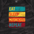 thumbnail image 4 of Inktastic Eat Sleep Motorcycles Repeat Boys or Girls Baby Bodysuit, 4 of 5