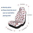 thumbnail image 2 of Goofa Cartoon Lobsters Printed Car Seat Covers, Automotive Seat Covers for Cars Trucks and SUVs, Quick Setup Universal Fit Elastic Seat Covers-2 PCS, 2 of 6