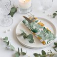 thumbnail image 4 of Cloth Napkins Set of 6 - 20x20 Inches, Yellow Lemons Washable Reusable Table Napkins, Summer Botanical Green Leaves Fruits Striped Soft & Absortbent Dining Napkin for Party Wedding Hotel Restaurant, 4 of 9