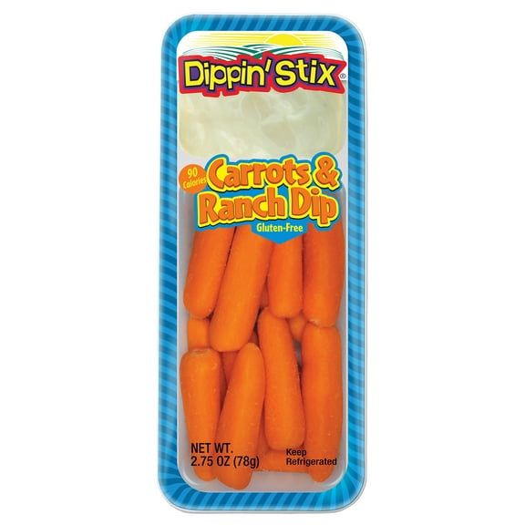 Dippin' Stix 90 Calories Gluten Free Carrots & Ranch 2.75 oz--Pack of 36