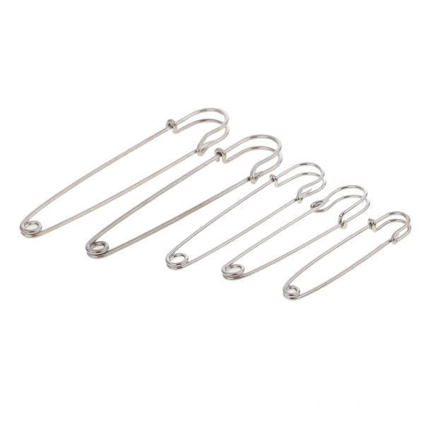 2x 3 uds./5 uds. Pasadores de seguridad Pasadores de bloqueo de ropa Pasadores de seguridad de material acero inoxidable Artesanía Hugo Imperdibles de seguridad