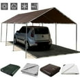 thumbnail image 5 of LUVCMFT 20*40ft Tarps Heavy Duty Waterproof, 16 Mil Brown Tarp Cover, for Roof Patio Boat Pool, 5 of 8