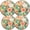 red green flowers, variant on Stove Burner Covers, Metal Cover for Electric Gas Stove Burner,Blue And Teal Pattern,8 and 10 Inch,Set of 4