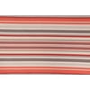 Richloom Banister Woven Horizontal Stripe Decorator Fabric in Coral