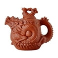 thumbnail image 1 of Tetera de arcilla morada para la ceremonia del té, juego de té de kung fu para el hogar y el restaurante. rojo, 1 of 9