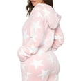 thumbnail image 5 of Biekopu Female Nightwear, Floral Print Long Sleeve Hooded Jumpsuit with Zipper, 5 of 6